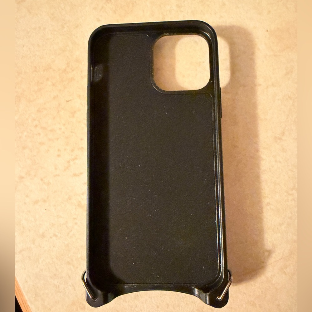 Bandolier Black Leather Card-Holder Phone Case - Picture 2 of 4
